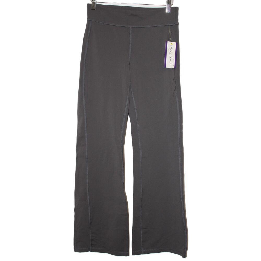 Womens Athleta Kick Booty Flare Leg Yoga Pants Leggings Gray Nylon Size Small S